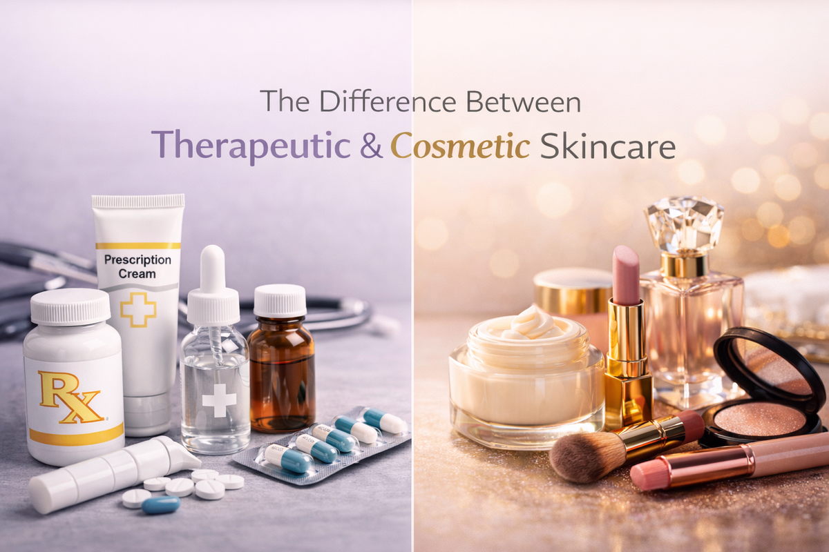 What is the Difference Between Therapeutic and Cosmetic Skincare?