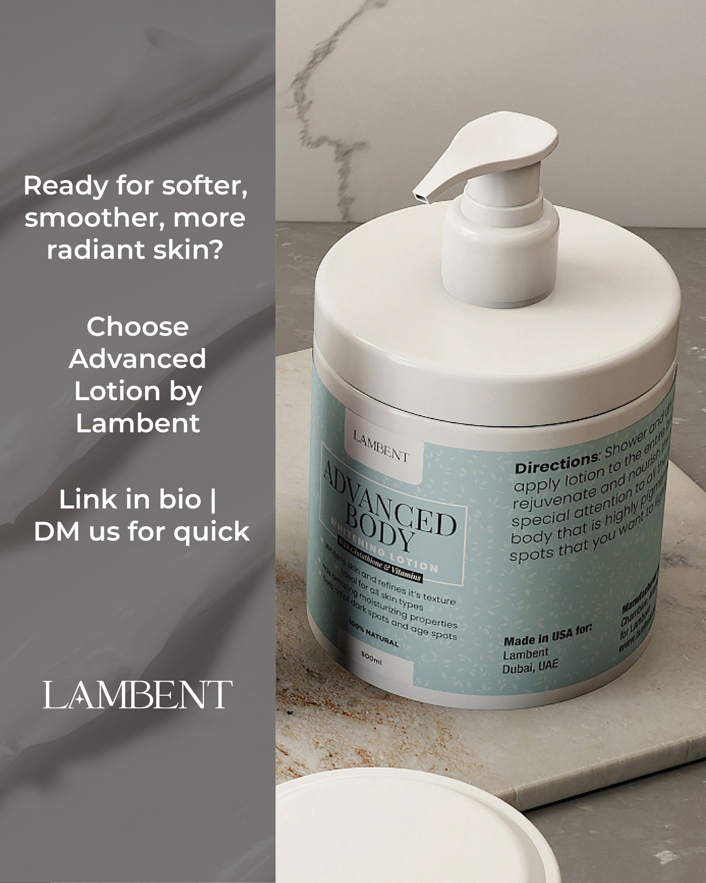 Advanced body whitening lotion