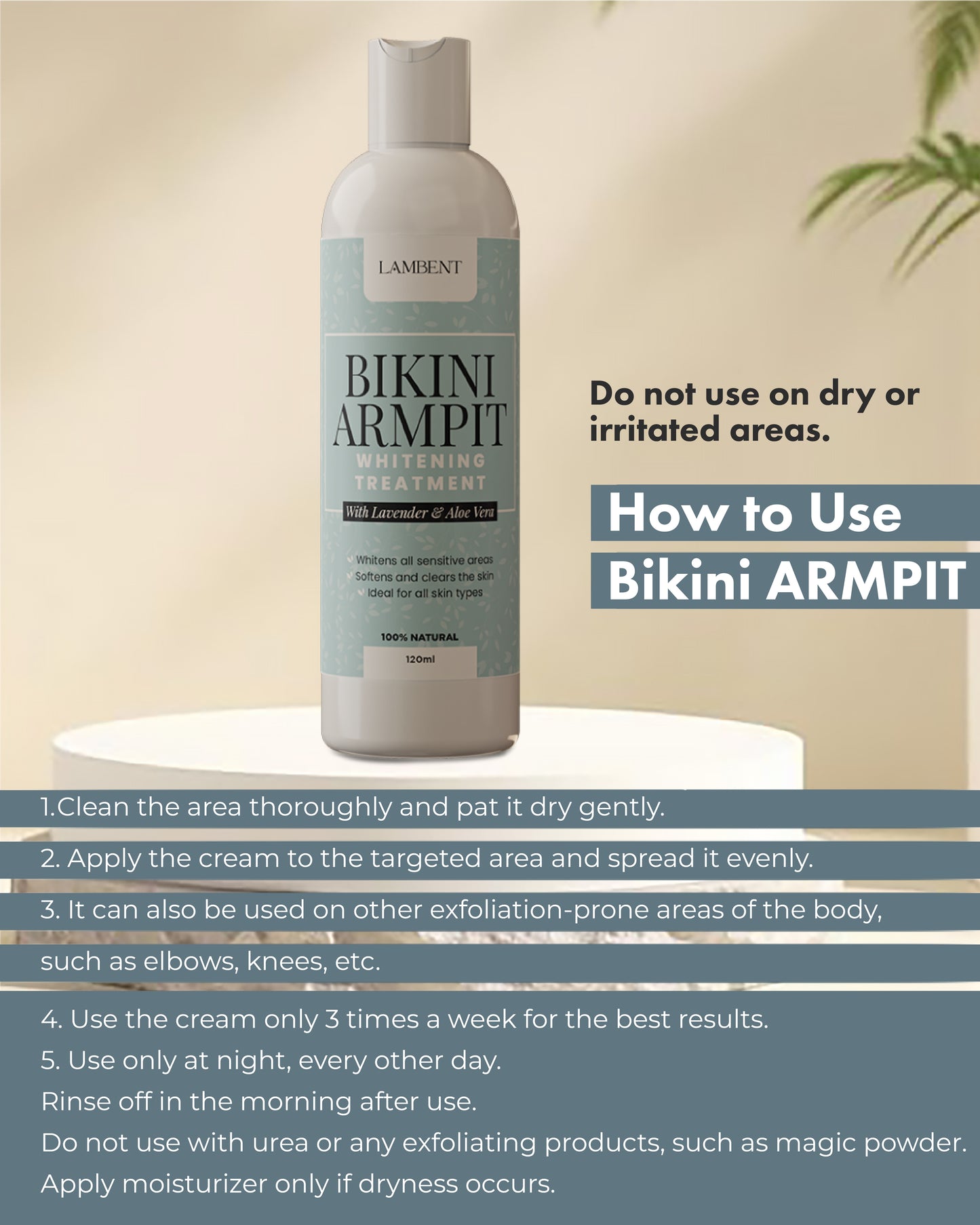 Bikini Area & Underarm Lightening Cream – Intimate Area Care That Works