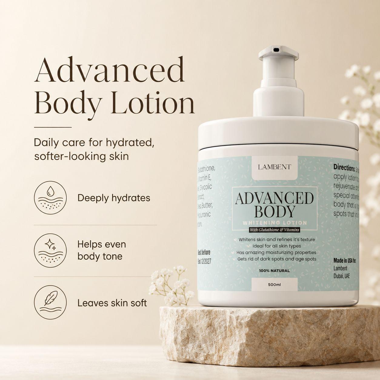 Advanced Lightening Body Lotion – Glutathione